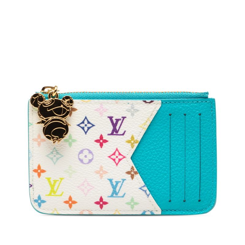 Louis Vuitton Takashi Murakami Card Holder Romy Fragment Case Coin Pass Blue
