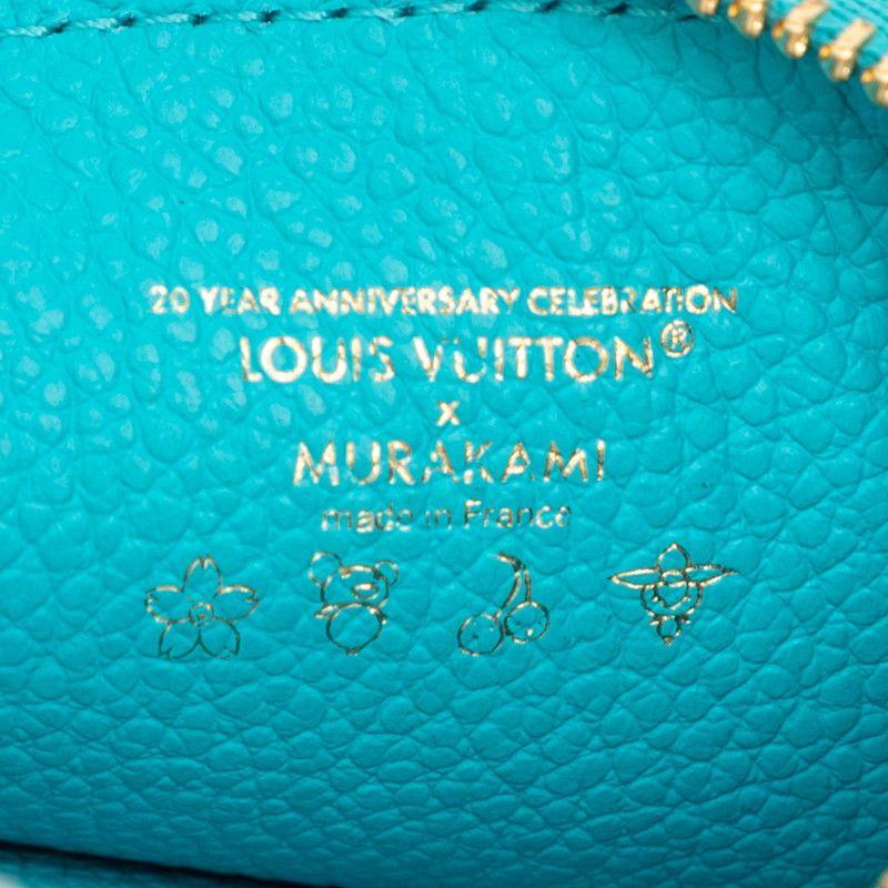 Louis Vuitton Takashi Murakami Card Holder Romy Fragment Case Coin Pass Blue — view 5