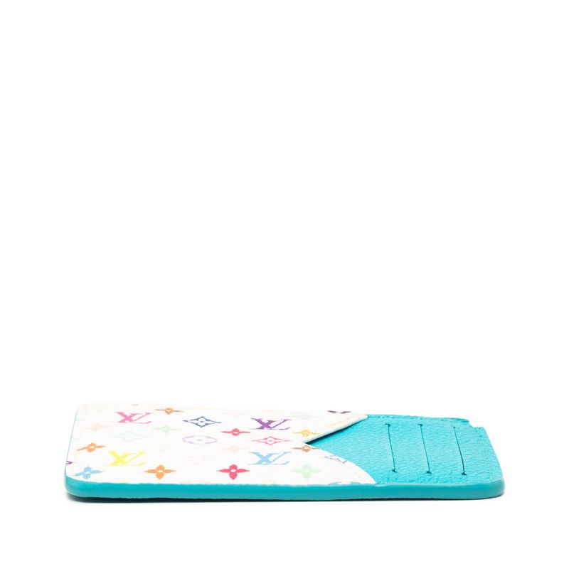 Louis Vuitton Takashi Murakami Card Holder Romy Fragment Case Coin Pass Blue — view 2