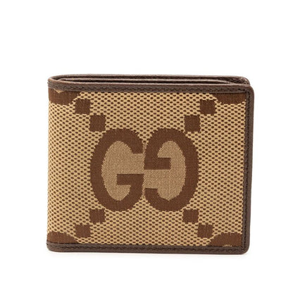 Gucci Jumbo GG Bifold Wallet Brown Canvas Leather