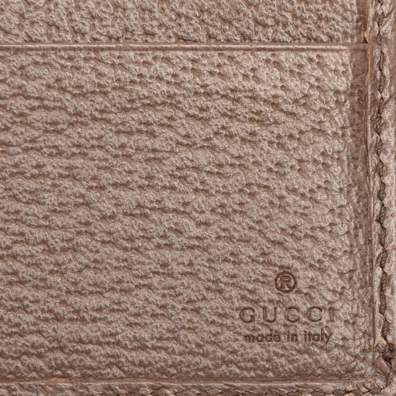 Gucci Jumbo GG Bifold Wallet Brown Canvas Leather — view 5