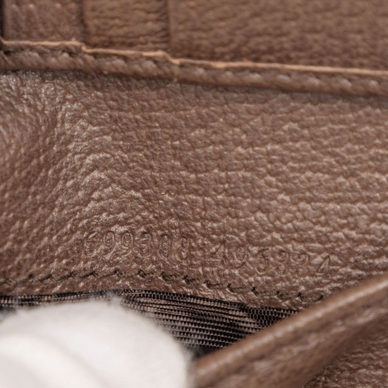 Gucci Jumbo GG Bifold Wallet Brown Canvas Leather — view 6