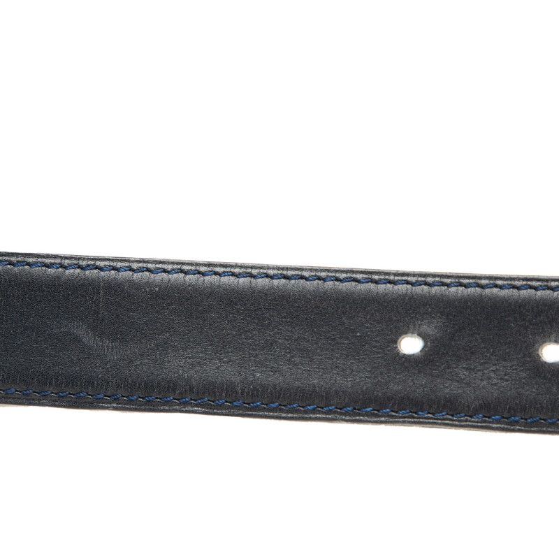 Hermes Chaine D'ancre Reversible 65 Navy Brown Leather 1- Belt — view 5