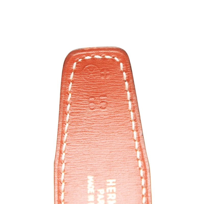 Hermes Chaine D'ancre Reversible 65 Navy Brown Leather 1- Belt — view 9