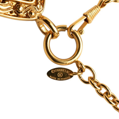 Chanel Vintage CC Logo Long Necklace Gold Plated — view 5