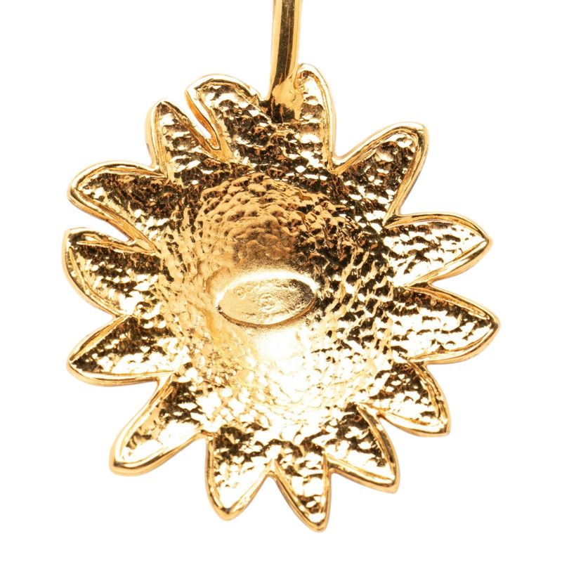 Chanel CC Logo Lion Motif Long Necklace Gold Plated — view 6