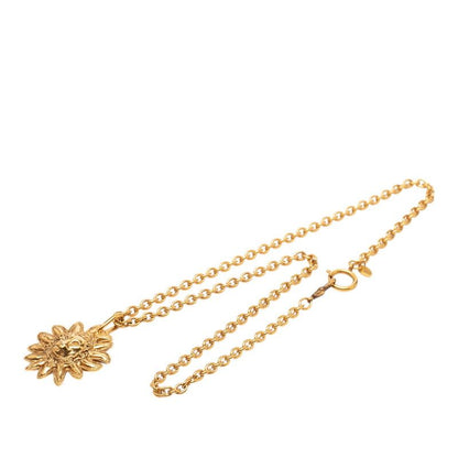 Chanel CC Logo Lion Motif Long Necklace Gold Plated — view 3