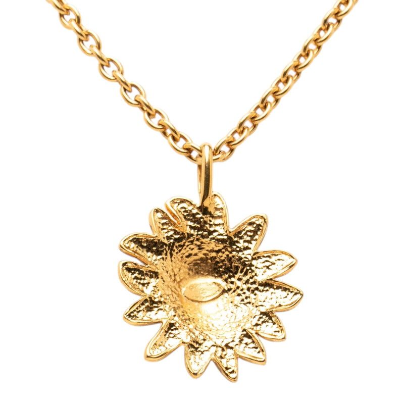 Chanel CC Logo Lion Motif Long Necklace Gold Plated — view 2