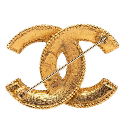 Chanel CC Logo Brooch Gold Plated — view 2