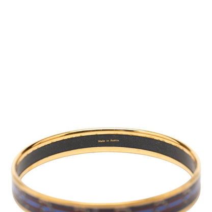 Hermes Enamel PM Cloisonne Bangle Gold Navy Plated 1- Bracelet — view 5