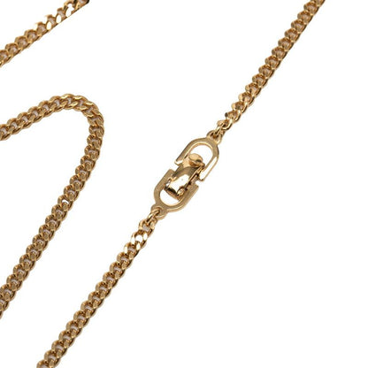 Dior CD Logo Necklace Gold Black Plated — view 4