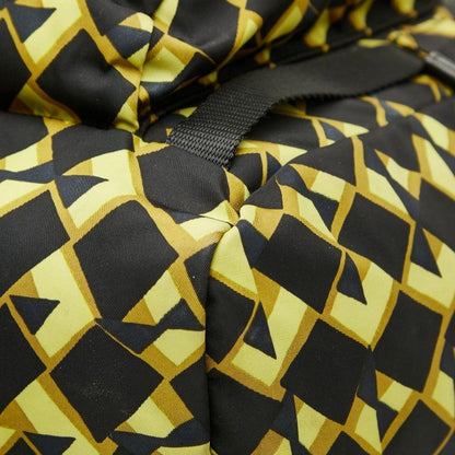 Prada Backpack Black Yellow Green Nylon — view 4