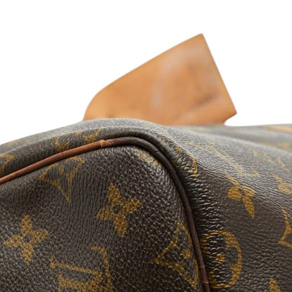 Louis Vuitton Monogram Keepall Bandouliere 55 Boston Bag 2-Way Brown Leather — view 4
