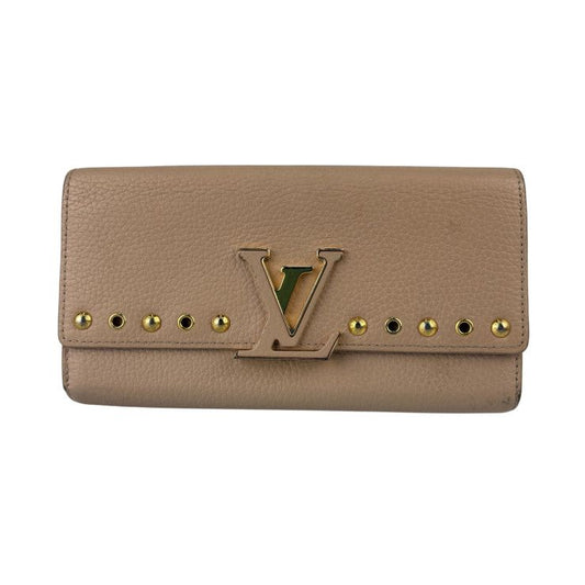 Louis Vuitton Wallet Portefeuille Capucines Tivoli Taurillon Leather Bifold