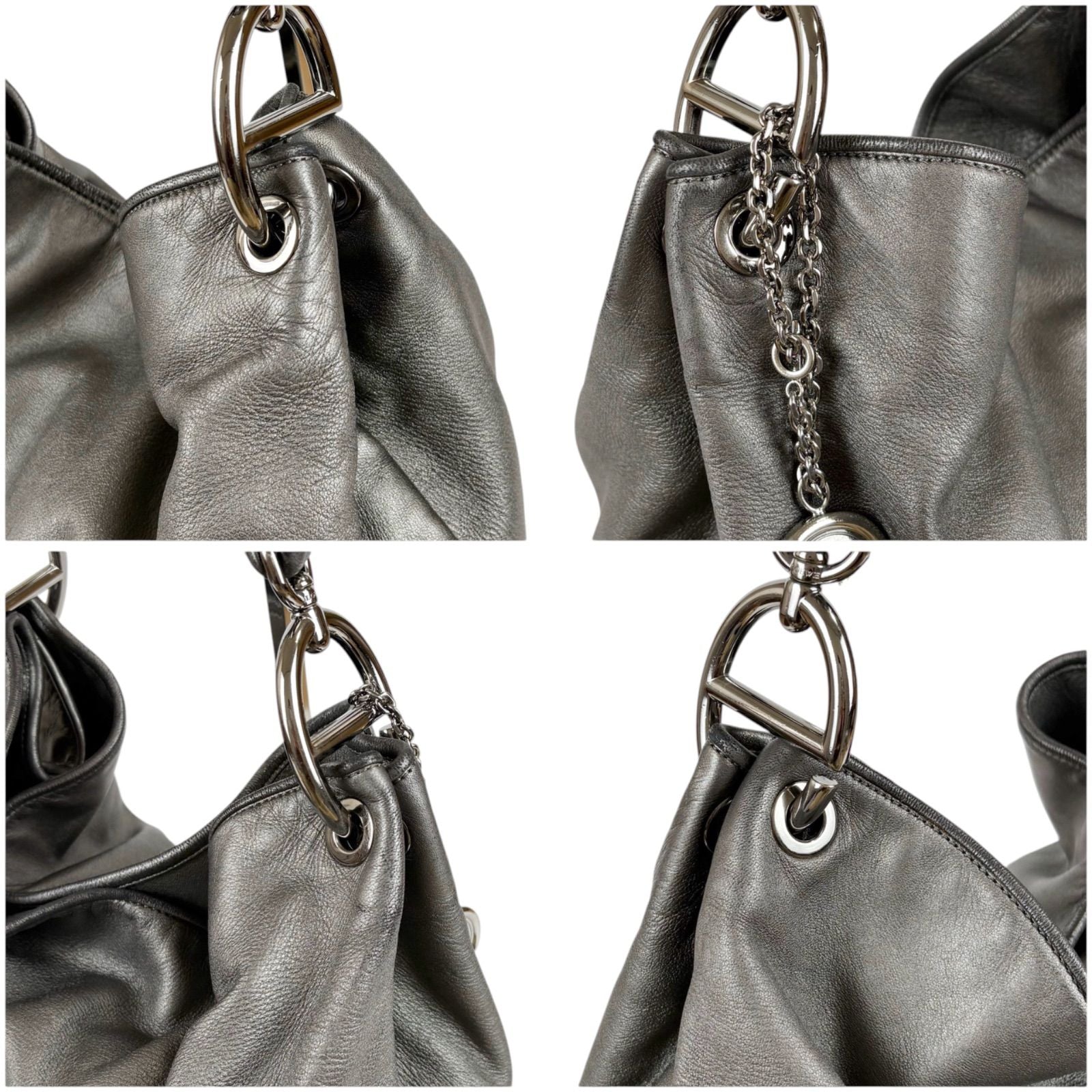 Loewe Anagram Logo Hobo with Shoulder Bag Charm Nappa Leather — view 4