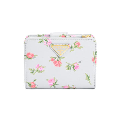 Prada Compact Wallet Triangle Logo
