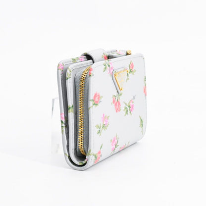 Prada Compact Wallet Triangle Logo — view 2