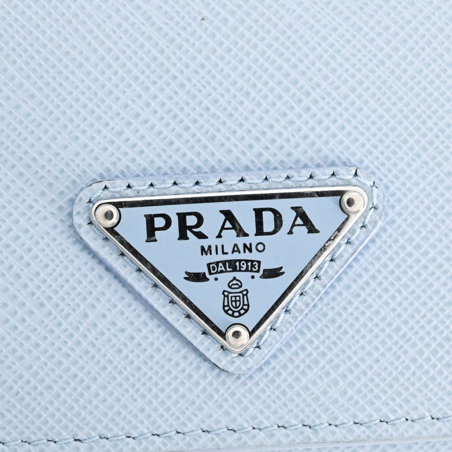 Prada Card Case Saffiano Triangle — view 9
