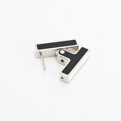 Hermes Earrings Single Silver — view 3