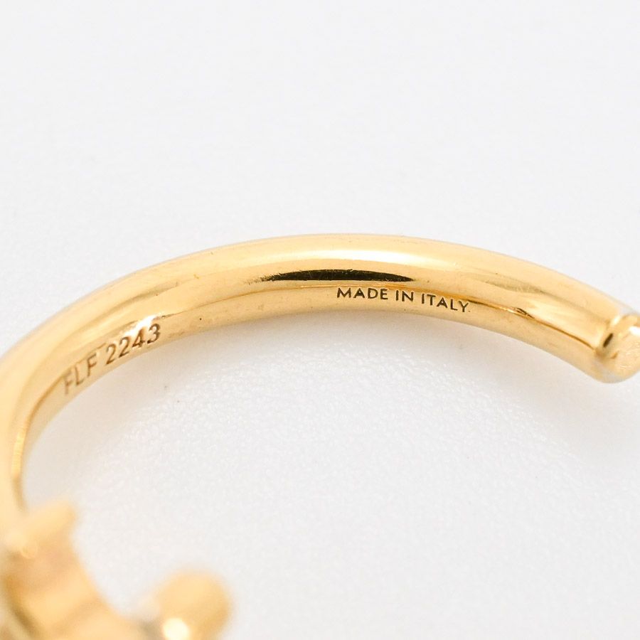 Celine Earrings Triomphe Asymmetric Hoop — view 5