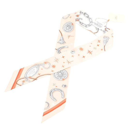 Hermes Scarf Twilly Scarves Beige
