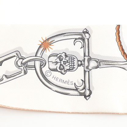 Hermes Scarf Twilly Scarves Beige — view 4