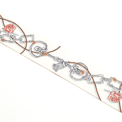 Hermes Scarf Twilly Scarves Beige — view 3