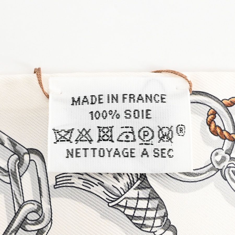 Hermes Scarf Twilly Scarves Beige — view 6