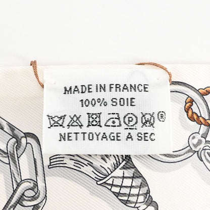 Hermes Scarf Twilly Scarves Beige — view 6