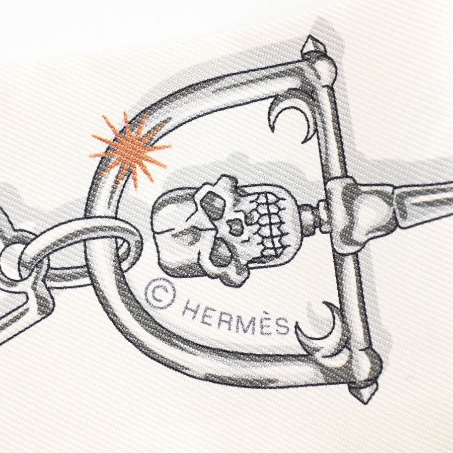 Hermes Scarf Twilly Scarves Beige — view 4
