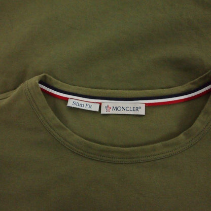 Moncler Slim Fit Tricolor T-Shirt Short Sleeve M Khaki — view 7
