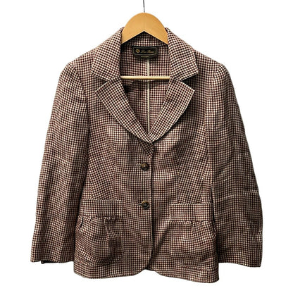 Loro Piana Jacket 40 M Red Ivory Dark Brown All Season