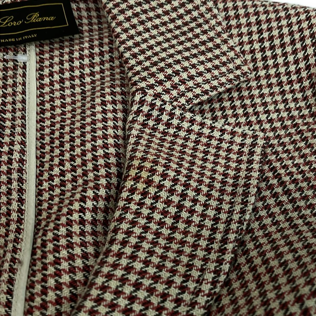 Loro Piana Jacket 40 M Red Ivory Dark Brown All Season — view 5