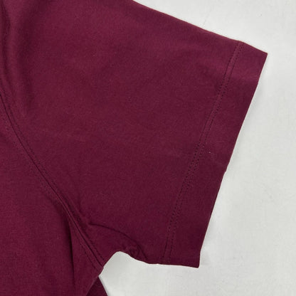 Brunello Cucinelli Bordeaux Cotton V-neck T-Shirt 48 — view 8