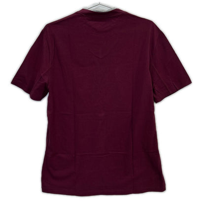 Brunello Cucinelli Bordeaux Cotton V-neck T-Shirt 48 — view 2