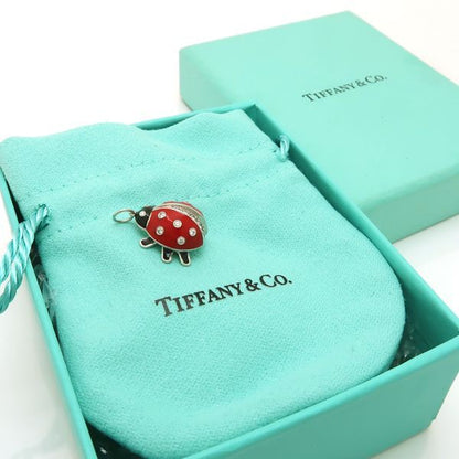 Tiffany & Co Pendant Top Ladybug Diamond Enamel Polished T& — view 2