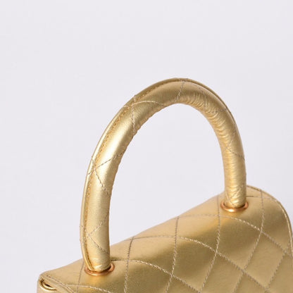 Chanel Quilted Parent Child Mini Bag Gold — view 4