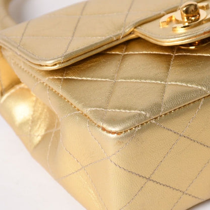 Chanel Quilted Parent Child Mini Bag Gold — view 7