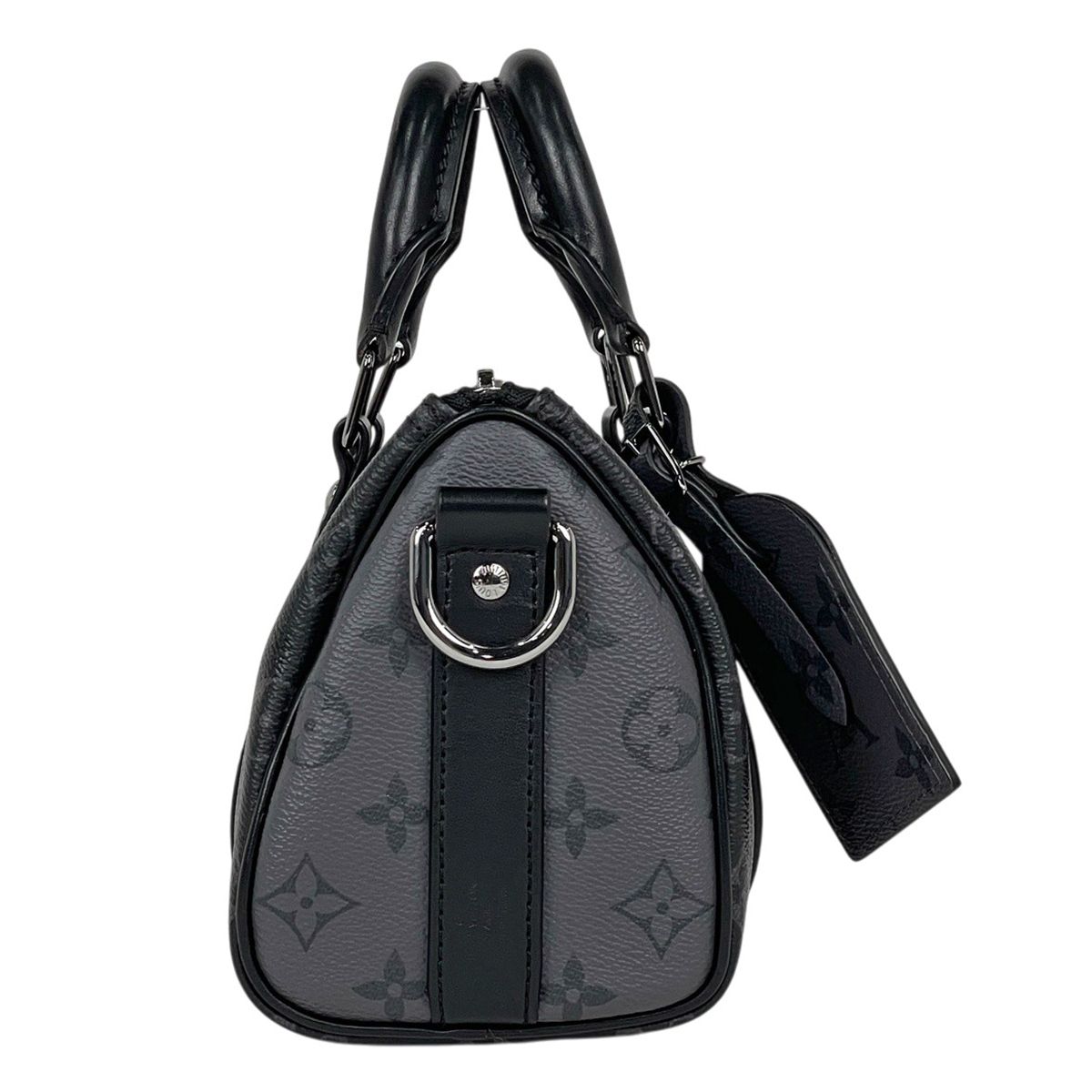 Louis Vuitton Keepall Bandouliere 25 2-Way Monogram Reverse Tote Eclipse Noir — view 4