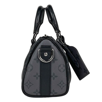 Louis Vuitton Keepall Bandouliere 25 2-Way Monogram Reverse Tote Eclipse Noir — view 4
