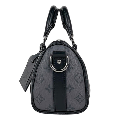 Louis Vuitton Keepall Bandouliere 25 2-Way Monogram Reverse Tote Eclipse Noir — view 2