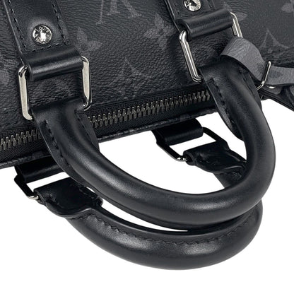 Louis Vuitton Keepall Bandouliere 25 2-Way Monogram Reverse Tote Eclipse Noir — view 9