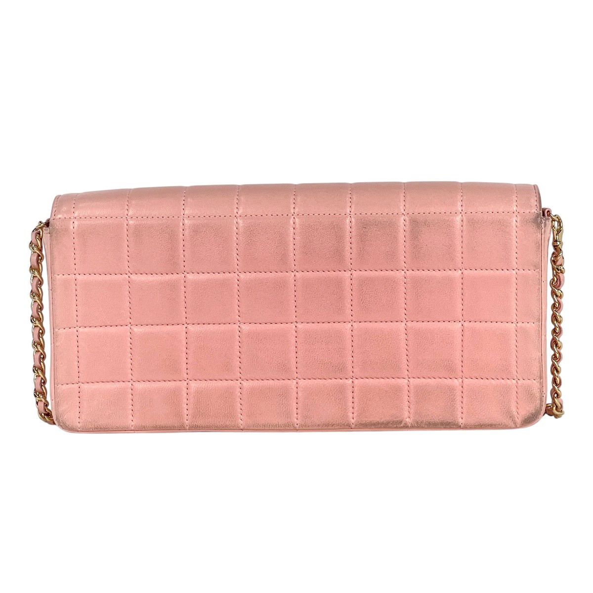Chanel Shoulder Bag CC Logo Leather Pink — view 3
