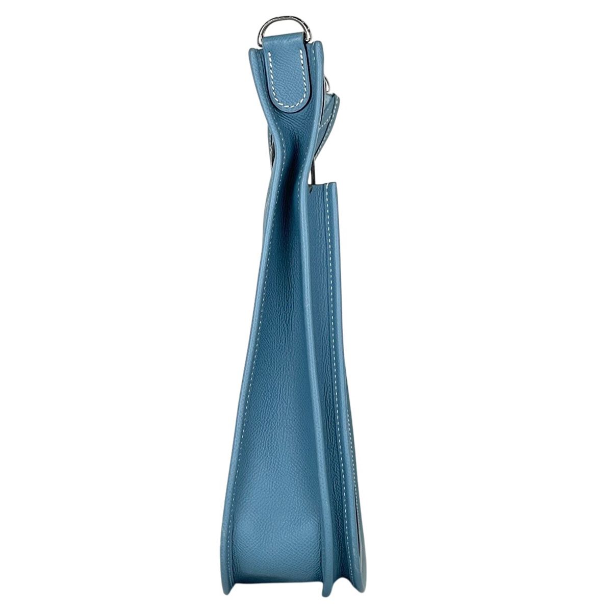 Hermes Evelyne 2 Shoulder Bag Veau Epsom Blue Jean — view 4