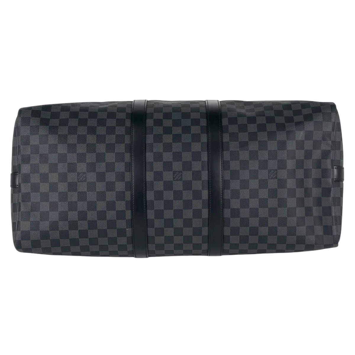 Louis Vuitton Keepall Bandouliere 55 Travel Boston Bag Damier Graphite Noir — view 5