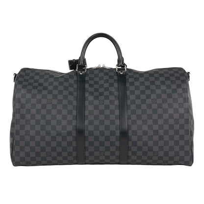 Louis Vuitton Keepall Bandouliere 55 Travel Boston Bag Damier Graphite Noir — view 3