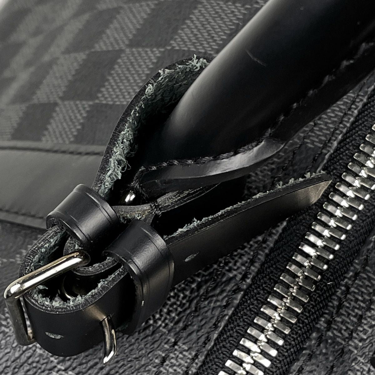 Louis Vuitton Keepall Bandouliere 55 Travel Boston Bag Damier Graphite Noir — view 9