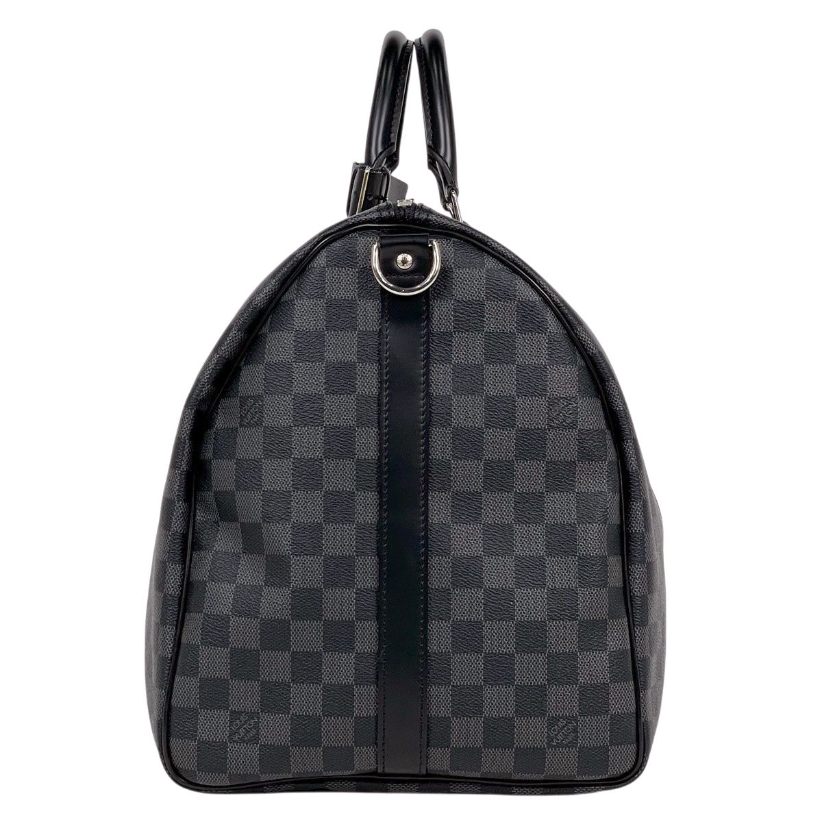 Louis Vuitton Keepall Bandouliere 55 Travel Boston Bag Damier Graphite Noir — view 2