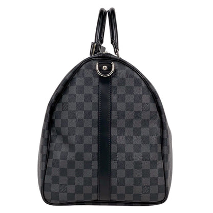 Louis Vuitton Keepall Bandouliere 55 Travel Boston Bag Damier Graphite Noir — view 2