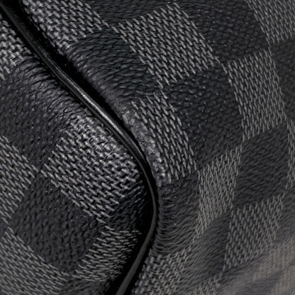 Louis Vuitton Keepall Bandouliere 55 Travel Boston Bag Damier Graphite Noir — view 6